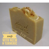 Goat milk with neem and turmeric bodysoa